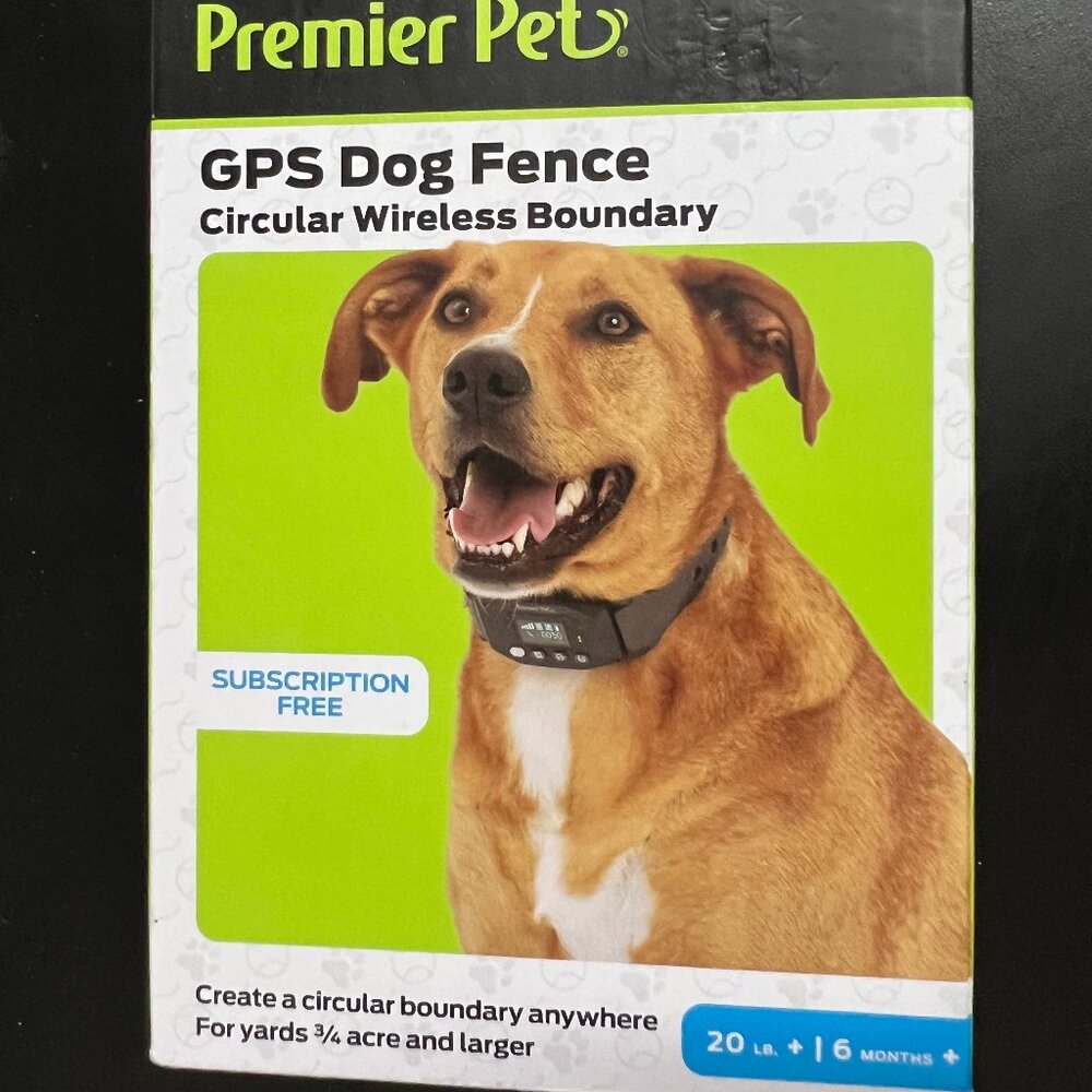 Premier Pet GPS Dog Fence Circular Wireless Boundary Collar, Pet Boundary NEW